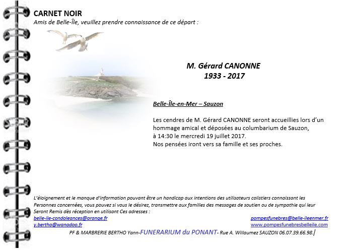 CANONNE Gérard 