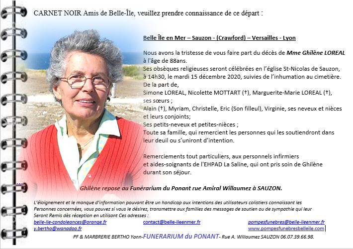 Ghislène LOREAL 1932 - 2020